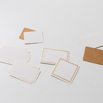 매장 가격표 종이 모음, 02)두꺼운 무지 종이, 82X55mm 크라프트지 100P