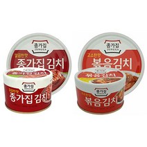 종가집 고소한 볶음김치 배추김치 편의점김치 캔 697995EA, 【구분선택 】 볶음김치캔160g, 【구분선택 】 본상품선택