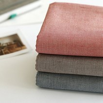 [대폭]면20수 선염 미니하운드체크 5종, 블랙[510]