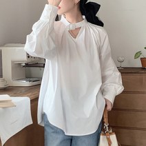 대박난박양 초커 루즈핏 블라우스