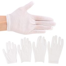 예식장장갑 결혼식장갑 얇은속장갑 행사용 4종 흰색면장갑, 4. (XL)