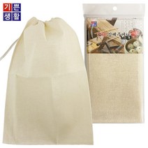 국산 천연 삼베주머니(특대)36x53 면보 거름망 육수망_58394EA, 쿠팡# 본상품선택