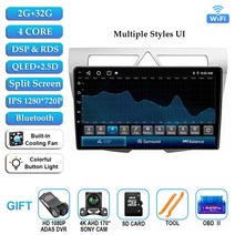 기아 모닝 안드로이드 2007-2011 자동차 멀티미디어 플레이어 GPS 헤드 유닛 4g wifi 내비게이션 네비게이션 매립 매립형 모니터, 2g 32g 캠 DVR