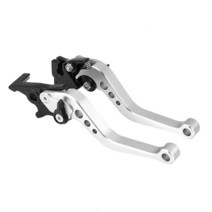 CNC 오토바이 스쿠터 클러치 레버 전기 자전거 GY6 125 XMAX400 디스크 브레이크 핸들 Lev, 02 은