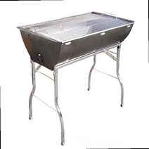 캠핑용 리조트 대형 바비큐 그릴 10인용 숯불 구이 바베큐통 펜션 야외그릴