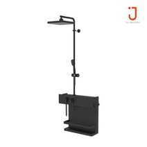 [JCL] 수납형 해바라기 샤워기 J1-3000 럭셔리 BK+SB, 1개