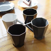 [HEIM] 에일린 골드링 헥사 머그, 화이트