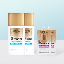 로레알파리 UV 디펜더 아쿠아 50ml 1개+1개 + 미니선크림 5.5ml 2개 세트 302821