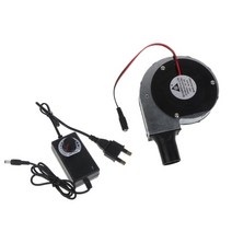 풍로 11028 바베큐 팬 DC12V 2A 큰 공기 흐름 5000RPM 가변 속도 요리 송풍기, 01 UK