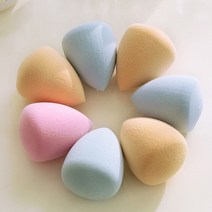 펀타스틱 메이크업 파운데이션 물방울 쿠션 퍼프 똥퍼프 파운데이션퍼프 쿠션퍼프 파우더퍼프, 1개, 퍼프(블루물방울)