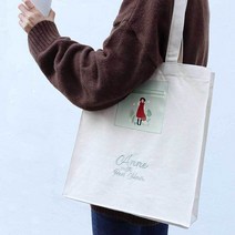 귀여운 빨간머리 캐릭터 새학기 입학 선물 에코백 사이트 여행용 예쁜 미니 가방 숄더백 시