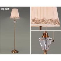침실 우아한 조명 장식 줄당김 장스탠드 침실장스탠드 이사선물 안방장스탠드 침실조명, A형-엔틱