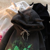 힙합 보드복 후드티 경적 하라주쿠 레터링 프린트 오버사이즈 풀오버 캐주얼 올 매치 스웨트셔