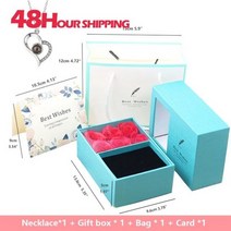 크리스마스 선물 포장 비누 꽃 상자 운반 가방 반지 귀걸이 목걸이 보석 창 저장 상자 결혼식 파티 발렌타인 데이 공예품, as pic, Style 5