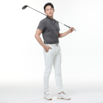 피디오 클래식 피디오 클래식 남성 피디오 스탠드 카라 숏 슬리브 셔츠 그레이