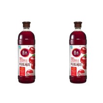 키워도 마시는 식초음료 건강한 음료 홍초 타트체리 1.5L, 2세트