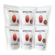 더팜마켓 국산 볶음 땅콩 300g x 6봉, 100% 국산 고소한 볶음 땅콩