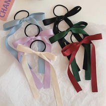 반 진주 똥 악세사리 꼬임 고무줄 띠 헤어 방울 리본머리끈 묶음 스타일 액세서리 테일