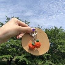 제주소품샵 모이소 제주감귤 키홀더 열쇠고리, 귤남매