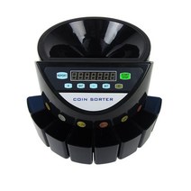전자 동전 분류 코인 카운터 계수기 총 값 및 수량 표시 8 개의 통화 컨테이너, Israeli Coin