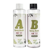 에폭시 수지 AB 접착제 키트 3:1 1:1 투명 크리스탈 클리어 DIY 쥬얼리 제작 액세서리, CHINA, A200g-B200g