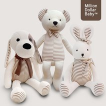 오가닉 애착 동물인형 L 강아지 곰 토끼, 옵션선택, 애착토L