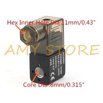 게이트 밸브 버터플라이 전기 부품 AC 220V 4.5VA 또는 6.0VA 50/60Hz 공압 솔레노이드 코일 4V210 DC 12V/24V 24V/36V/110V/220V/380, [01] 110V, 01 110V