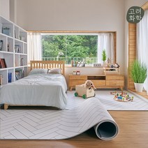 고려화학매트 셀프시공 PVC 롤매트 헤링본화이트, 화이트