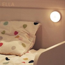 ELLA 무선 LED 충전식 밝기 조절 미니 조명 무드등 수면등 수유등 취침등 자석 부착 붙이는 조명, 핑크(주백색)