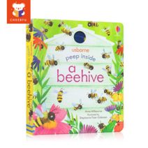 Usborne Peep Inside Books 시리즈 교육용 그림책 유아 영어 학습 보드북, a beehive