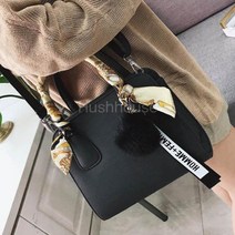 SAMARA 여성 가방 깔끔한 스카프손잡이 포인트 도트백 G8850
