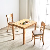 동서가구 케빈2인목대 식탁테이블 DF903830, 화이트