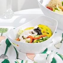 감성 화이트 샐러드보울 요거트 접시 그릇 카페 식당 업소용 샐러드그릇, 소, 1개