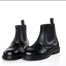 103440 승마 훈련 전문 경쟁 미끄럼 방지 장애물 코스 기사 짧은 부츠 어린이 가죽 용품 장비, 30, 검은색