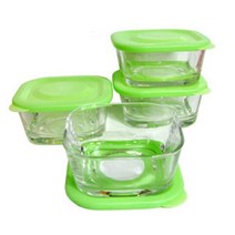 +[플렉스온]+냉동용기 반찬보관함 찬통 냉장고정리 반함 찬함 주방용품 수납[FLEXON], 오렌지4단