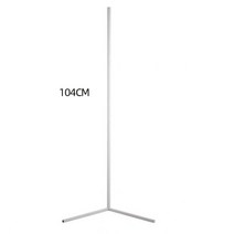 rgb led floor lamp 침실 침대 옆 장식 벽 코너 바닥 조명 거실 아트 장식 원격 실내 파티 스탠드 조명, 화이트 쉘 104cm, 나는 플러그, 흰색 리모컨 없음