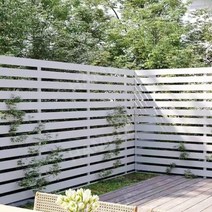 부식 방지 전원주택담장 펜스 담벼락, 흰색가로판200x80