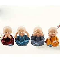 동자승 - 사불동자 장식인형 귀여운인형소품 자동차 악세사리 장식품 카페 거실