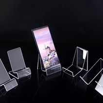 WOOJOO 휴대폰 매장 전시용 투명 아크릴 휴대폰 거치대 X형, 단품, 단품