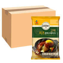 1+1+1 총3개 CJ 비비고 고메 치즈 함박스테이크 씨제이, 치즈 함박스테이크 465g, 4개, 465g