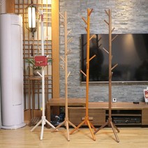 행거 까사미아헹거 단단한 나무 옷걸이 서 있는 옷걸이 옷걸이 옷걸이 침실 건조대, 하얀