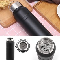 이중스텐 보온병(750ML) (블랙) 골프악세사리선물 차량용텀블러 소형텀블러