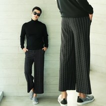 집 밖 어디서든 편안한 와이드팬츠 남성용 기모7006 남자바지 밴딩팬츠