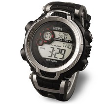 네파 월드타임 방수 전자 남성 스포츠 아웃도어 군인시계