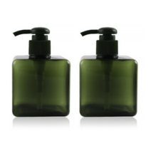 마켓A 사각 250ml 펌프 멀티 공병, 그린, 2개