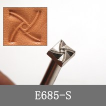 레이져각인기 각인기계 레이저마킹기 가죽 스탬핑 키트 금속 펀치 도구 스탬프 왁스 공예 1 개, 07 1Pcs E685-S