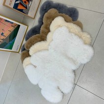 곰돌이미니러그 인테리어 매트 주방 카페트 캐릭터, 다판다슈퍼 곰돌이미니러그_갈색