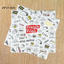 토스트 샌드위치 포장지 25pcs 미국 신문 스타일 oilpaper 빵 감자 와플포장지, 2-25개
