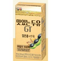 남양유업 병문안 선물 맛있는 두유 GT 검은콩+17곡 190ml x 16개 (4박스) 부모님 어린이 청소년 수험생 단백질보충 센스, 8세트
