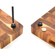 TOPINSTOCK 스테인리스 나사가 있는 도마용 고무 발 12피스 미끄럼 방.. 정품보장, 단일